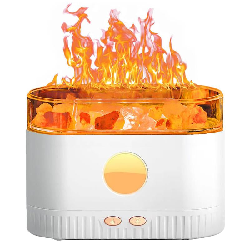 Aromatherapy Essential Oil Diffuser, 3-In-1 Himalayan Salt Lamp Diffuser with 7 Color Lights, 200Ml Ultrasonic Cool Mist Humidifier for Home Bedroom Yoga, Himalayan Pink Salt Therapy