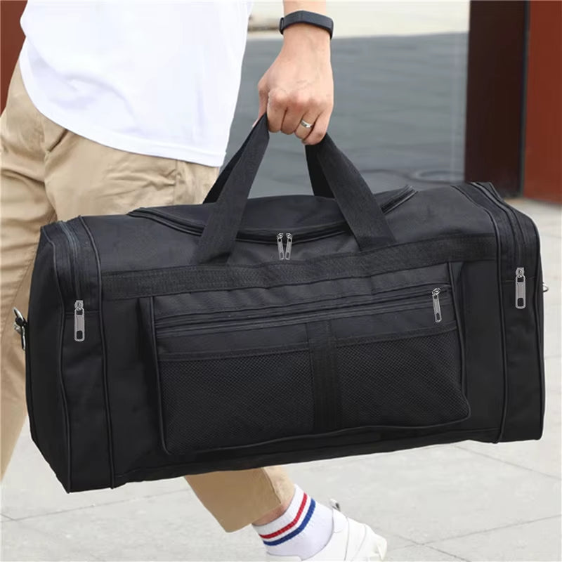 Women Men Nylon Travel Duffel Bag Carry on Luggage Bag Men Tote Large Capacity Weekender Gym Sport Holdall Overnight Bag Pouches