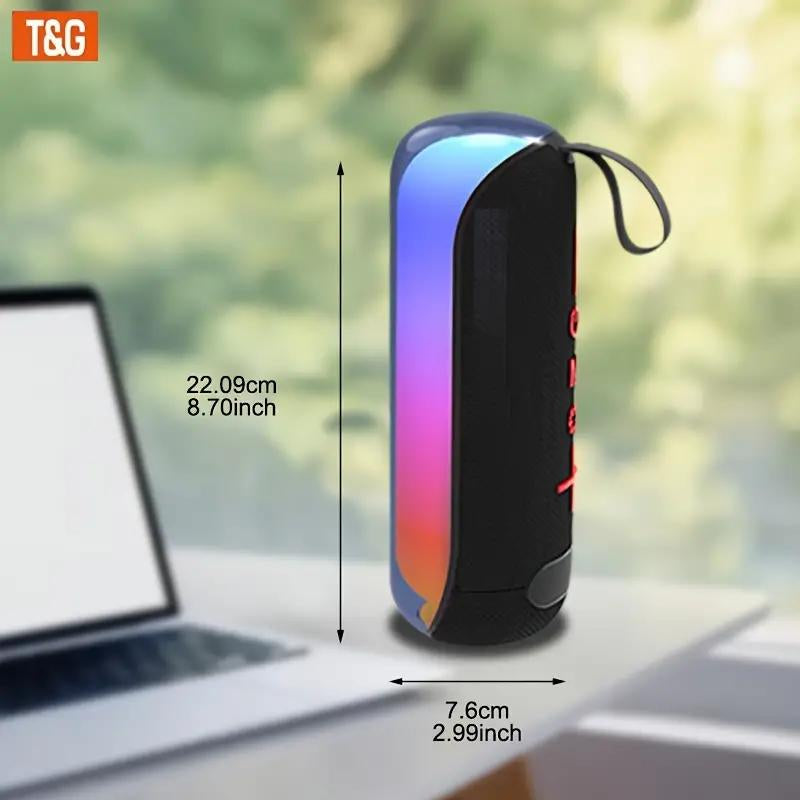 Mini Wireless Has Colorful Lights, Outdoor 3D Bass, Has TWS Function and Belongs to T&G Portable Audio.Bt5 ,Thanksgiving Gift, Christmas and New Year Gift. Set. Smartphone