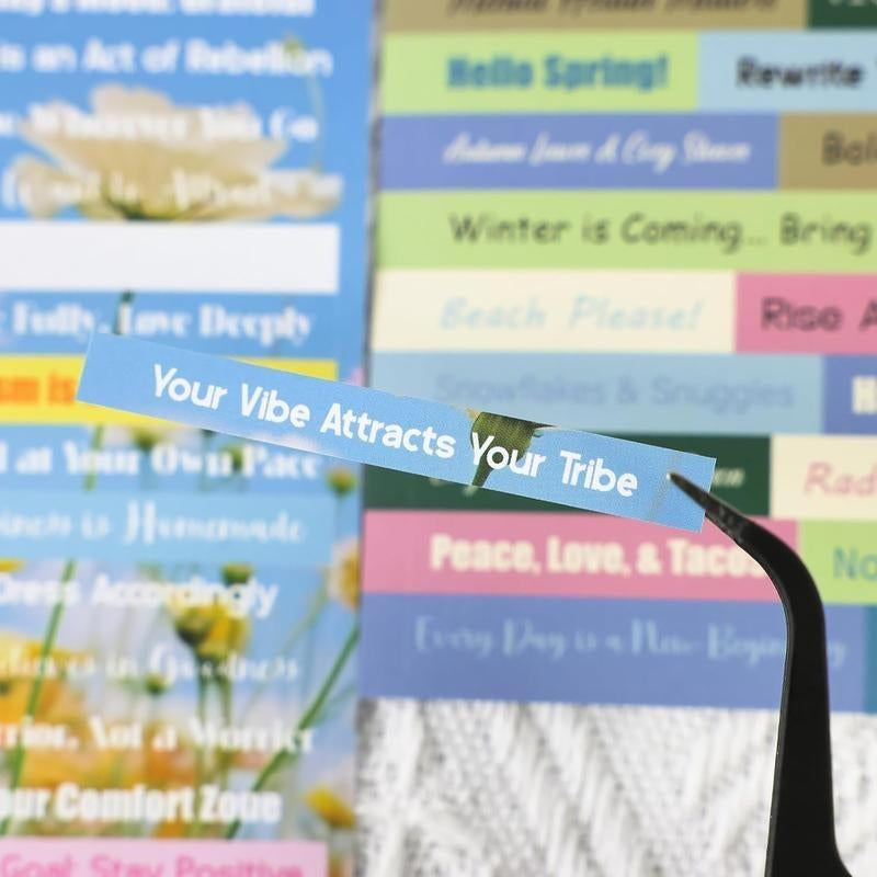 PRSTINCOL 2800-Pc Motivational Quote Sticker Pack – 48 Sheets of Inspirational Words & Phrases for Journals, Scrapbooks, Bullet Journals & DIY Crafts,Dealsforyoudays